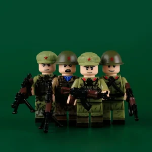 soldiers of the Chinese People’s Liberation Army (PLA) from the era of the Sino-Vietnamese War - Custom Printed Brick Block Figure