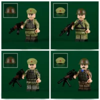 Minifigure – soldiers of the Chinese People's Liberation Army (PLA) from the era of the Sino-Vietnamese War (LEGO Compatible)