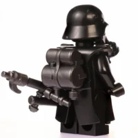 the back of Minifigure - German Flamethrower Trooper from World War II (LEGO Compatible) Minifigure - German Flamethrower Trooper from World War II (LEGO Compatible)