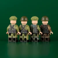 Minifigure – soldiers of the Chinese People's Liberation Army (PLA) from the era of the Sino-Vietnamese War (LEGO Compatible)