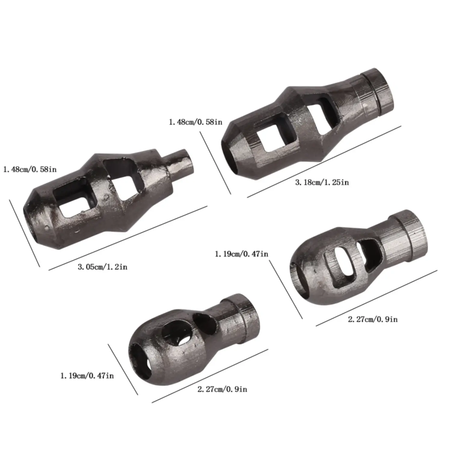 the size of Custom Piece Miniature – German single-baffle muzzle brake from a World War II era tank cannon – 3D Print for LEGO minifigure