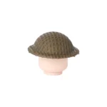British Brodie Helmet with Netting - Custom 3D Printed Miniature Accessory Parts Pieces for Brick Block Figures