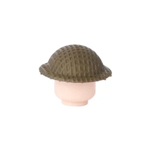 Custom Piece Miniature – British Brodie Helmet with Netting – 3D Print for LEGO minifigure Custom Piece Miniature – British Brodie Helmet with Netting – 3D Print for LEGO minifigure