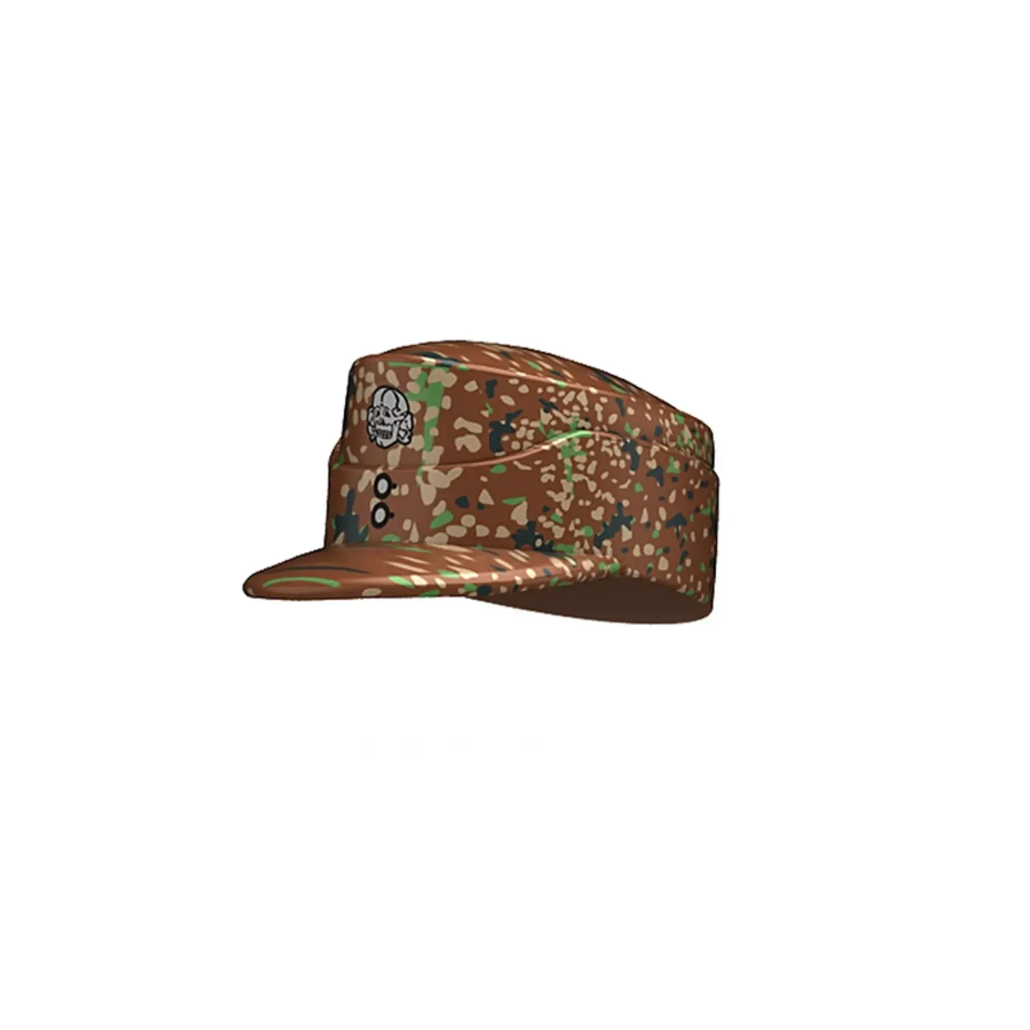 Custom Piece Miniature – German M43 Field Cap features a Pea Dot camouflage pattern (Einheitsfeldmütze) – 3D Print for LEGO minifigure Custom Piece Miniature – German M43 Field Cap features a Pea Dot camouflage pattern (Einheitsfeldmütze) – 3D Print for LEGO minifigure