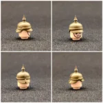 German Pickelhaube Spiked Helmet olive-drab - Custom 3D Printed Miniature Accessory Parts Pieces for Brick Block Figures