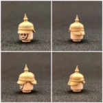 German Pickelhaube Spiked Helmet tan or desert sand - Custom 3D Printed Miniature Accessory Parts Pieces for Brick Block Figures