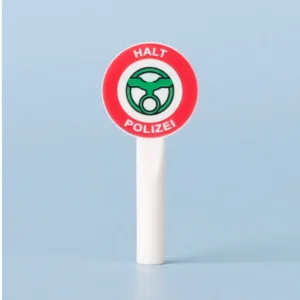 Custom Piece Miniature – German Police traffic Halt Handheld Paddle Signs – 3D Print for LEGO Minifigure Custom Piece Miniature – German Police traffic Halt Handheld Paddle Signs – 3D Print for LEGO Minifigure