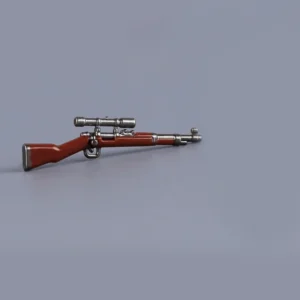 Custom Piece Miniature – Kar98k Sniper Rifle with top-mounted telescopic sight (scope) – 3D Print for LEGO Minifigure Custom Piece Miniature – Kar98k Sniper Rifle with top-mounted telescopic sight (scope) – 3D Print for LEGO Minifigure