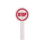 “STOP” Handheld Paddle Signs - Custom 3D Printed Miniature Accessory Parts Pieces for Brick Block Figures