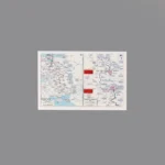 Printed Tile – 1943 Eastern Front, with a specific focus on the Battle of Kursk military map - Custom 3D Printed Miniature Accessory Parts Pieces for Brick Block Figures