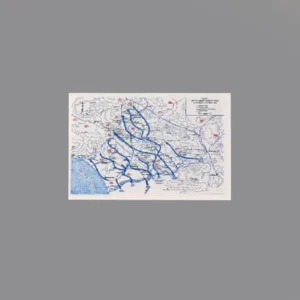 Custom Piece Printed Tile – 1943 advance of the U.S. Fifth Army in Italy military map – 3D Print for LEGO minifigure Custom Piece Printed Tile – 1943 advance of the U.S. Fifth Army in Italy military map – 3D Print for LEGO minifigure