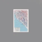 Printed Tile – 1944 Allied advance from Rome to the Arno River in Italy military map - Custom 3D Printed Miniature Accessory Parts Pieces for Brick Block Figures
