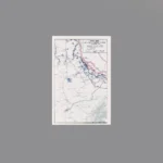 Printed Tile – 1944 U.S. Third Army’s Lorraine Offensive military map - Custom 3D Printed Miniature Accessory Parts Pieces for Brick Block Figures