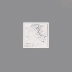 Printed Tile – 1944 Western Front military map - Custom 3D Printed Miniature Accessory Parts Pieces for Brick Block Figures