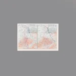 Printed Tile – 1945 Allied offensive and push to the Rhine River military map - Custom 3D Printed Miniature Accessory Parts Pieces for Brick Block Figures