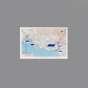 Custom Piece Printed Tile – 944 Allied beachhead and campaign map for the Battle of Anzio in Italy – 3D Print for LEGO minifigure Custom Piece Printed Tile – 944 Allied beachhead and campaign map for the Battle of Anzio in Italy – 3D Print for LEGO minifigure