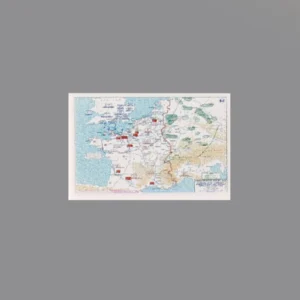 Custom Piece Printed Tile – Allied strategic bombing plan over France and England military map during WWII – 3D Print for LEGO minifigure Custom Piece Printed Tile – Allied strategic bombing plan over France and England military map during WWII – 3D Print for LEGO minifigure