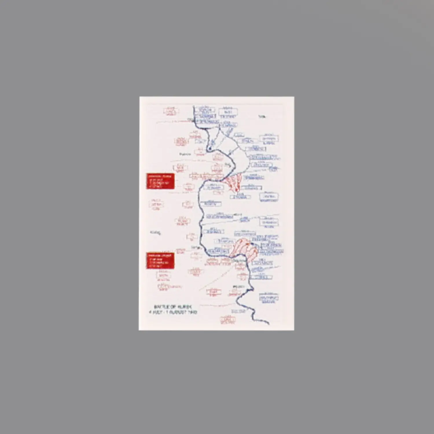 Custom Piece Printed Tile – Battle of Kursk Map (1943) military map – 3D Print for LEGO minifigure Custom Piece Printed Tile – Battle of Kursk Map (1943) military map – 3D Print for LEGO minifigure