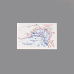 Printed Tile – Battle of Kursk military map (South) - Custom 3D Printed Miniature Accessory Parts Pieces for Brick Block Figures