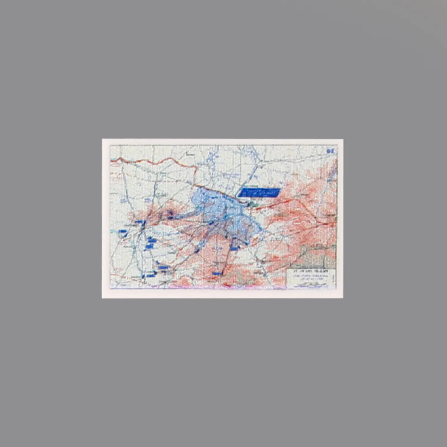 Custom Piece Printed Tile – Operation Cobra, the 1944 Allied breakout from Normandy military map – 3D Print for LEGO minifigure