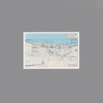 Printed Tile – U.S. Fifth Army on the Salerno beachhead during the 1943 Operation Avalanche in Italy military map - Custom 3D Printed Miniature Accessory Parts Pieces for Brick Block Figures