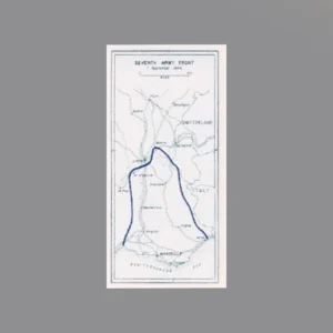 Custom Piece Printed Tile – U.S. Seventh Army's front line in Southern France as of September 1, 1944 military map – 3D Print for LEGO minifigure Custom Piece Printed Tile – U.S. Seventh Army's front line in Southern France as of September 1, 1944 military map – 3D Print for LEGO minifigure