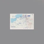 Printed Tile – Operation Market Garden military campaign map World War II - Custom 3D Printed Miniature Accessory Parts Pieces for Brick Block Figures