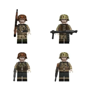 German 12th SS Panzer Division Hitlerjugend Infantry Squad (Pea Dot Camo) WWII – Custom Printed Brick Block Figure German 12th Ss Panzer Division Hitlerjugend Infantry Squad (pea Dot Camo) Wwii – Custom Printed Brick Block Figure