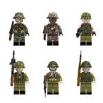 American and Vietnamese soldiers from the Vietnam War - Custom Printed Brick Block Figure