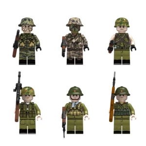 Minifigure - American and Vietnamese soldiers from the Vietnam War (LEGO Compatible) Minifigure - American and Vietnamese soldiers from the Vietnam War (LEGO Compatible)