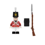 British Army Line Infantry Private Redcoat Napoleonic Wars - Custom Printed Brick Block Figure