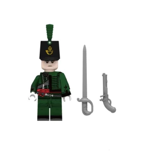 Minifigure - British Officer of the 95th Rifles (The Green Jackets) during the Napoleonic Wars (LEGO Compatible) Minifigure - British Officer of the 95th Rifles (The Green Jackets) during the Napoleonic Wars (LEGO Compatible)