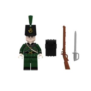 Minifigure - British Rifleman 95th Regiment of Foot (The 95th Rifles) during the Napoleonic Wars - LEGO Compatible Minifigure - British Rifleman 95th Regiment of Foot (The 95th Rifles) during the Napoleonic Wars - LEGO Compatible