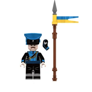 Minifigure - Brunswick Uhlan (Lancer), a member of the famous Black Brunswickers (Schwarze Schar) during the Napoleonic Wars (LEGO Compatible) Minifigure - Brunswick Uhlan (Lancer), a member of the famous Black Brunswickers (Schwarze Schar) during the Napoleonic Wars (LEGO Compatible)