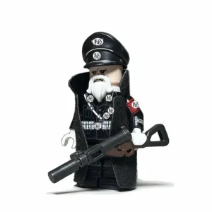 Minifigure - Fictionalized Elder German SS or Gestapo Officer from a World War II (LEGO Compatible) Minifigure - Fictionalized Elder German SS or Gestapo Officer from a World War II (LEGO Compatible)