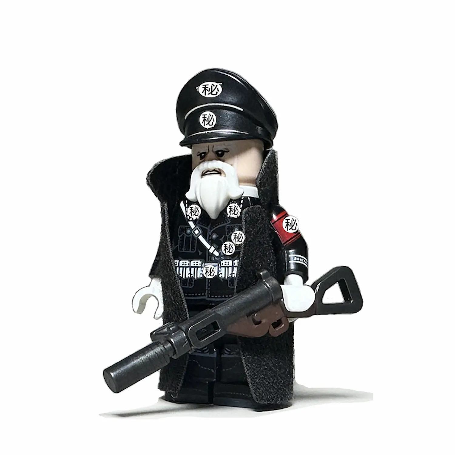 Minifigure - Fictionalized Elder German SS or Gestapo Officer from a World War II (LEGO Compatible) Minifigure - Fictionalized Elder German SS or Gestapo Officer from a World War II (LEGO Compatible)