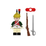 French Dragoon, a soldier belonging to the versatile cavalry regiments of the Napoleonic Wars - Custom Printed Brick Block Figure