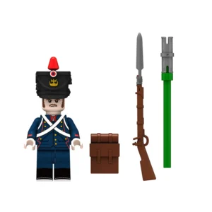 Minifigure - French Foot Artillery Gunner (Cannoneer) from the Napoleonic Wars (LEGO Compatible) Minifigure - French Foot Artillery Gunner (Cannoneer) from the Napoleonic Wars (LEGO Compatible)