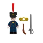 French Line Infantry Officer of the Grenadier Company Napoleonic Wars - Custom Printed Brick Block Figure