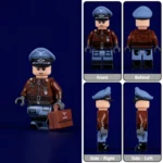 German Luftwaffe Captain Hauptmann fighter pilot, from World War II - Custom Printed Brick Block Figure