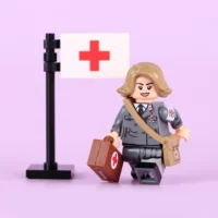 Minifigure - German Red Cross Nurse (DRK-Schwester or Helferin) serving during World War II (LEGO Compatible) 2 Minifigure - German Red Cross Nurse (DRK-Schwester or Helferin) serving during World War II (LEGO Compatible) 2