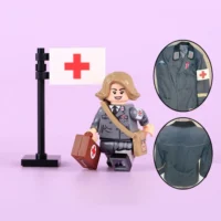 Minifigure - German Red Cross Nurse (DRK-Schwester or Helferin) serving during World War II (LEGO Compatible) Minifigure - German Red Cross Nurse (DRK-Schwester or Helferin) serving during World War II (LEGO Compatible)