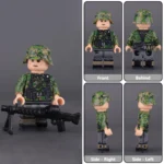 German Waffen-SS Machine Gunner (Maschinengewehrschütze) from World War II - Custom Printed Brick Block Figure