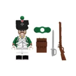 Italian Chasseur (Light Infantryman) serving in the Army of the Kingdom of Italy (Regno d’Italia) during the Napoleonic Wars - Custom Printed Brick Block Figure