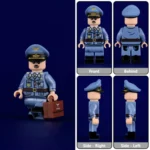 Adolf Galland, a famous German Luftwaffe General and fighter ace during World War II - Custom Printed Brick Block Figure
