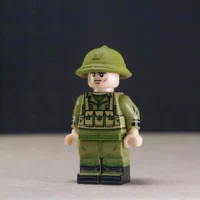 Minifigure - North Vietnamese Army (NVA) soldier from the Vietnam War (LEGO Compatible) North Vietnamese Army (NVA) soldier from the Vietnam War - Custom Printed Brick Block Figure