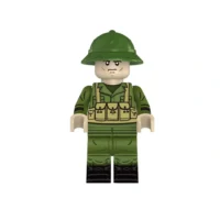Minifigure - North Vietnamese Army (NVA) soldier from the Vietnam War (LEGO Compatible) in white background Minifigure - North Vietnamese Army (NVA) soldier from the Vietnam War (LEGO Compatible)
