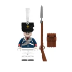Prussian Foot Guard (Preußische Garde zu Fuß) soldier from the Napoleonic Wars - Custom Printed Brick Block Figure