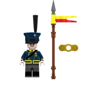 Minifigure - Prussian Landwehr Cavalryman (Militia Lancer) Silesia Napoleonic Wars (LEGO Compatible) Minifigure - Prussian Landwehr Cavalryman (Militia Lancer) Silesia Napoleonic Wars (LEGO Compatible)