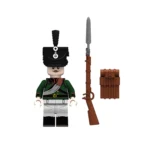 Prussian Landwehr Infantryman (Prussian Militia) from the Napoleonic Wars - Custom Printed Brick Block Figure